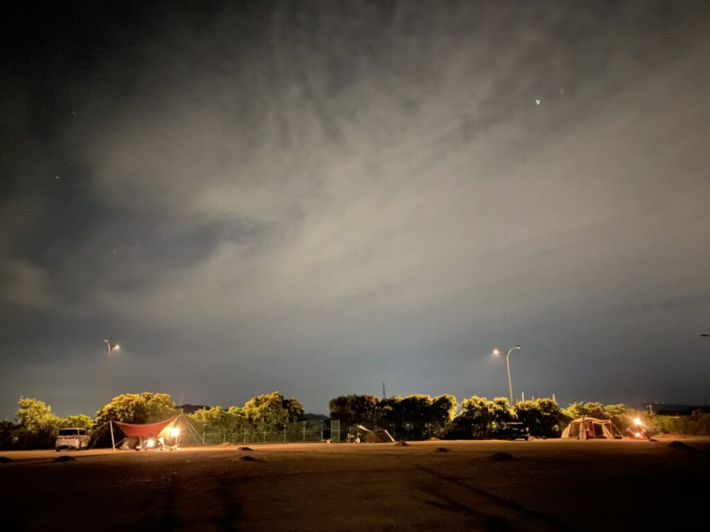 大島運動公園の夜景